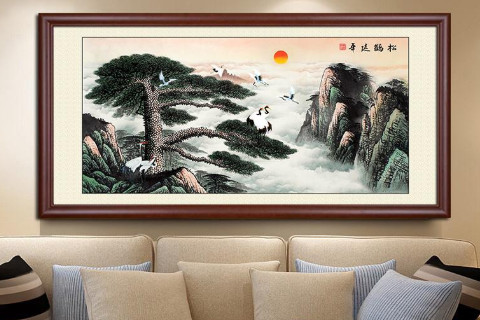 客厅挂什么画好？